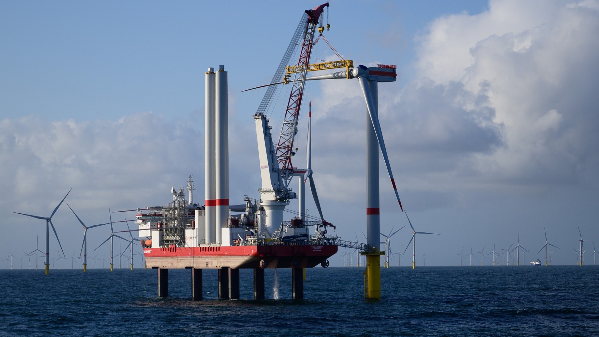 Jan De Nul éoliennes offshore Allemagne