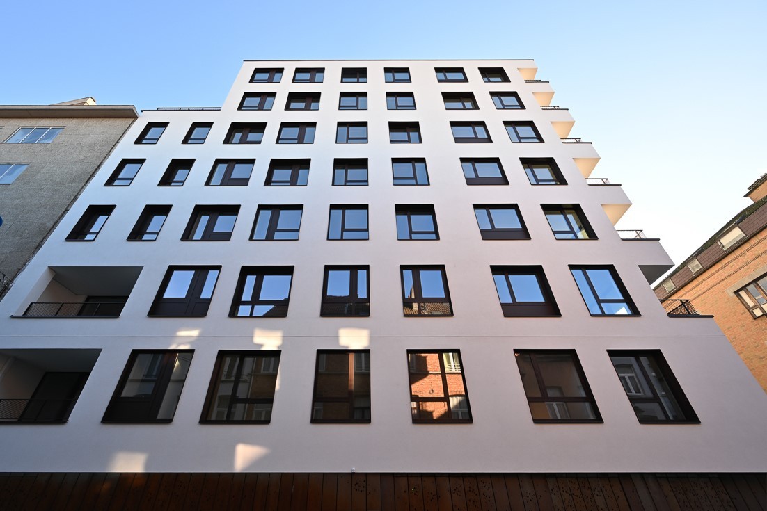 Inauguration de 15 logements dans un nouveau bâtiment à ossature bois au cœur de Bruxelles