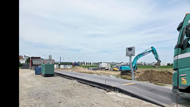 Tijdelijke weegbrug RDS