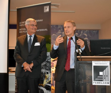 André Jasienski et Eddy Fostier, respectivement directeur et président de Febelcem.
