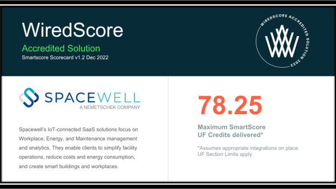 BC_Spacewell SmartScore solution certified_24_octobre_2023